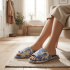 Домашние тапочки "Туаль де Жуи" синий